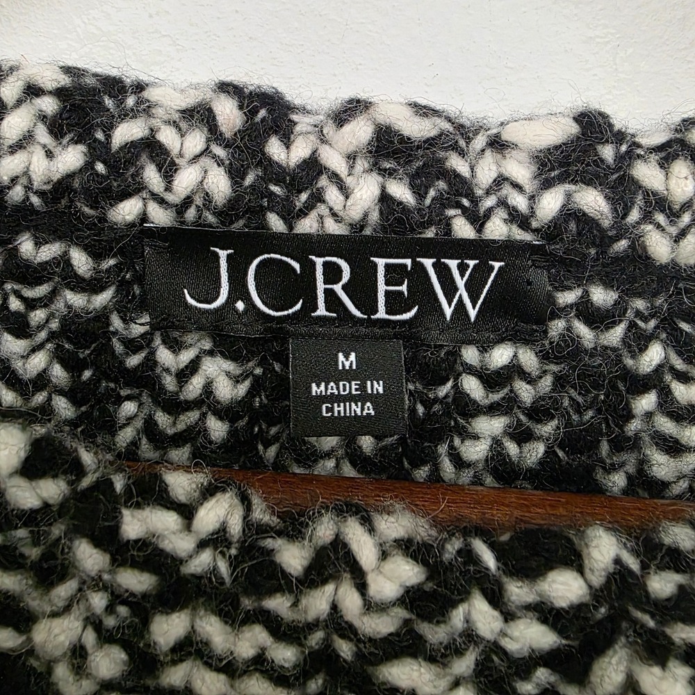 J Crew Womens Thick Nordic Sweater Size M Wool‎ Alpaca Birdseye Ski Heritage - Picture 3 of 10
